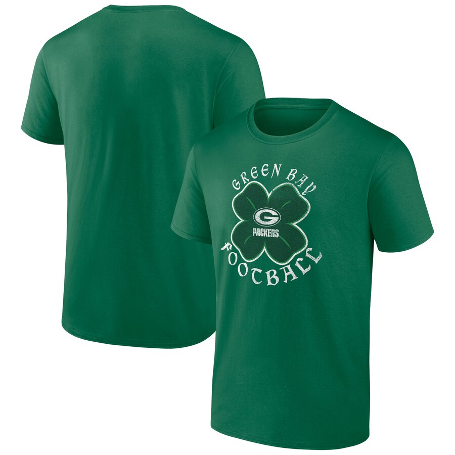 Men's Green Bay Packers Kelly Green St. Patrick's Day Celtic T-Shirt Men's Green Bay Packers Kelly Green St. Patrick's Day Celtic T-Shirt